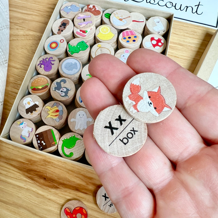 DISCOUNT Small Coins - Alphabet Objects Set of 182