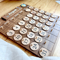 Home Calendar - Walnut Wood