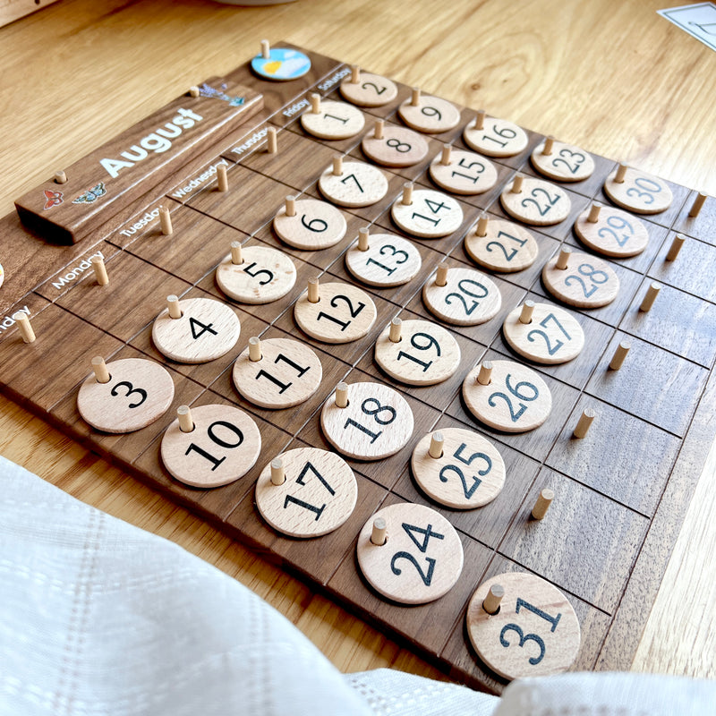 Home Calendar - Walnut Wood