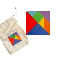 Rainbow Wooden Tangram Puzzle
