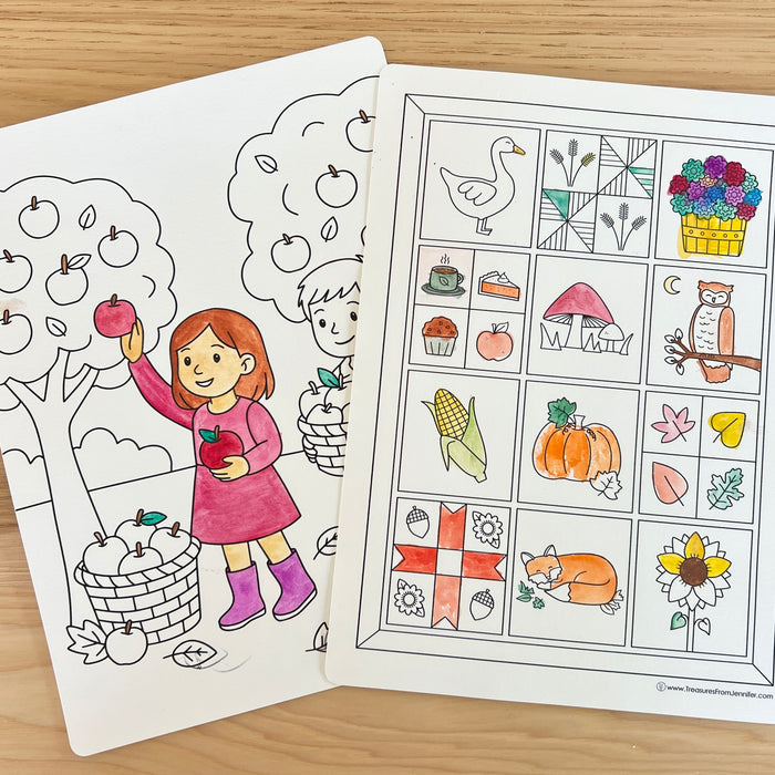 Paintable Watercolor Pictures - Autumn Themed