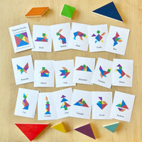 Rainbow Wooden Tangram Puzzle