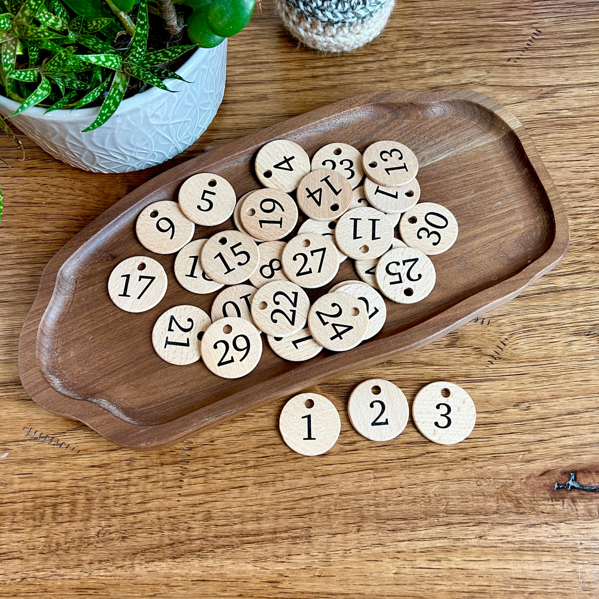 Replacement Number Coins for Home Calendar