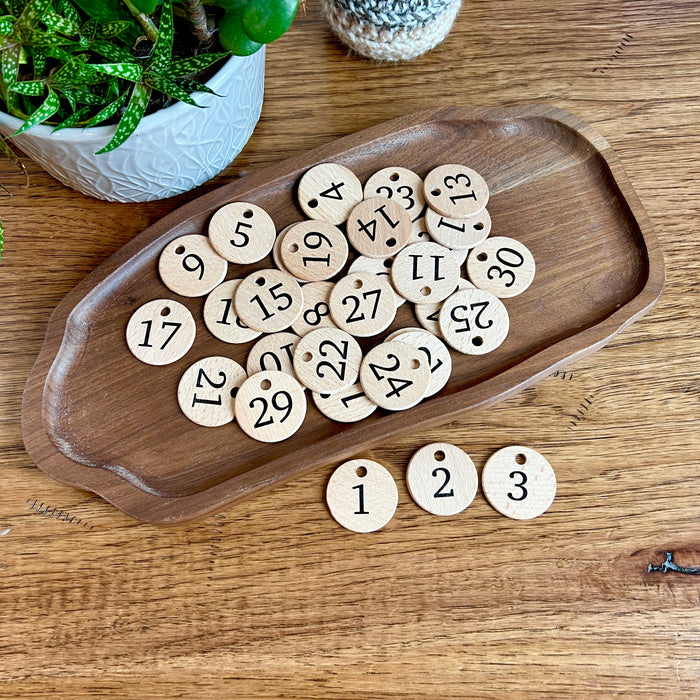 Replacement Number Coins for Home Calendar