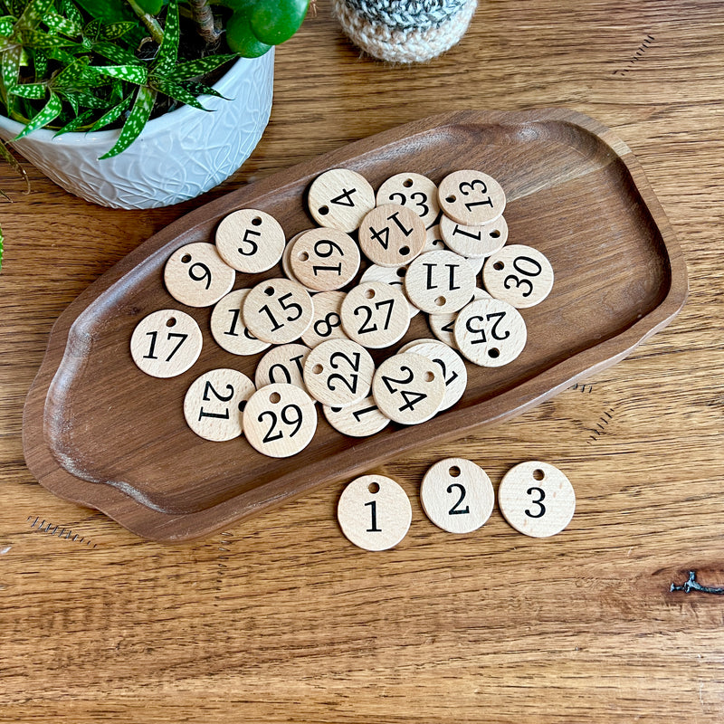 Replacement Number Coins for Home Calendar