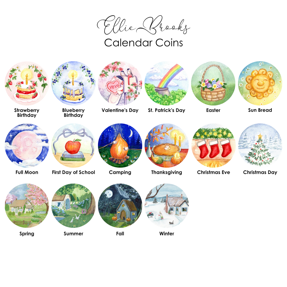 Ellie Brooks - Calendar Coins