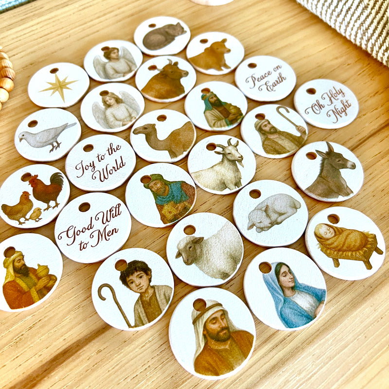 Advent Calendar Coins - Natural Nativity