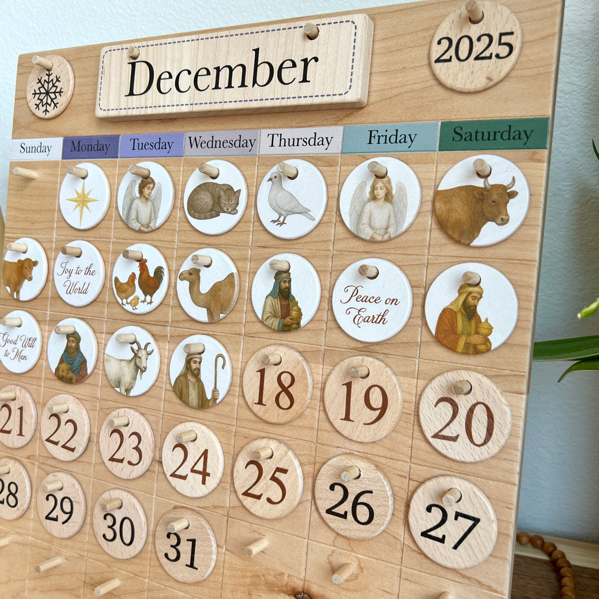 Advent Calendar Coins - Natural Nativity