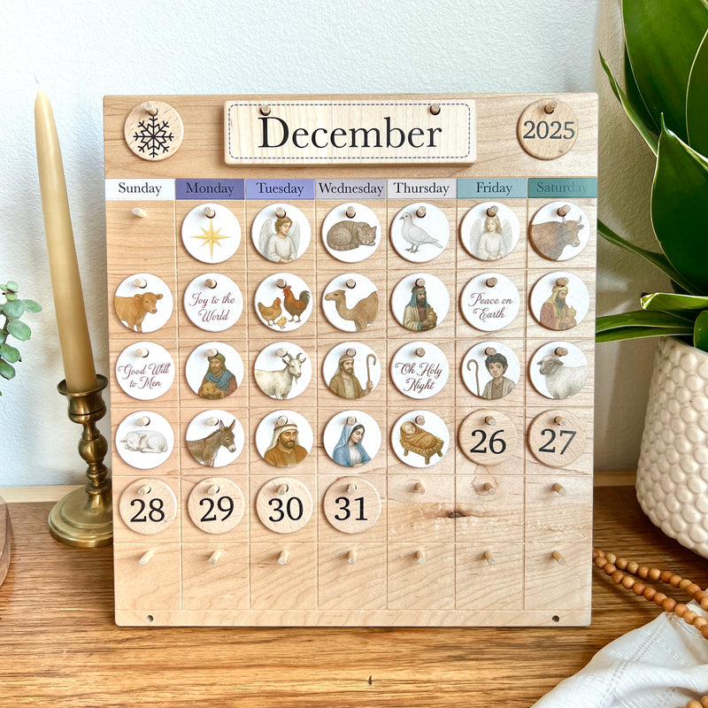 Advent Calendar Coins - Natural Nativity