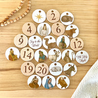 Advent Calendar Coins - Natural Nativity