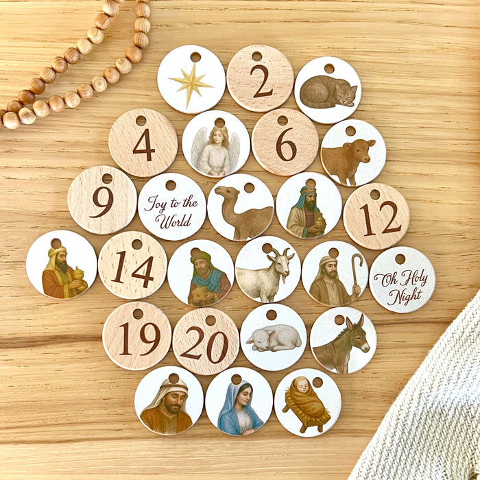 Advent Calendar Coins - Natural Nativity