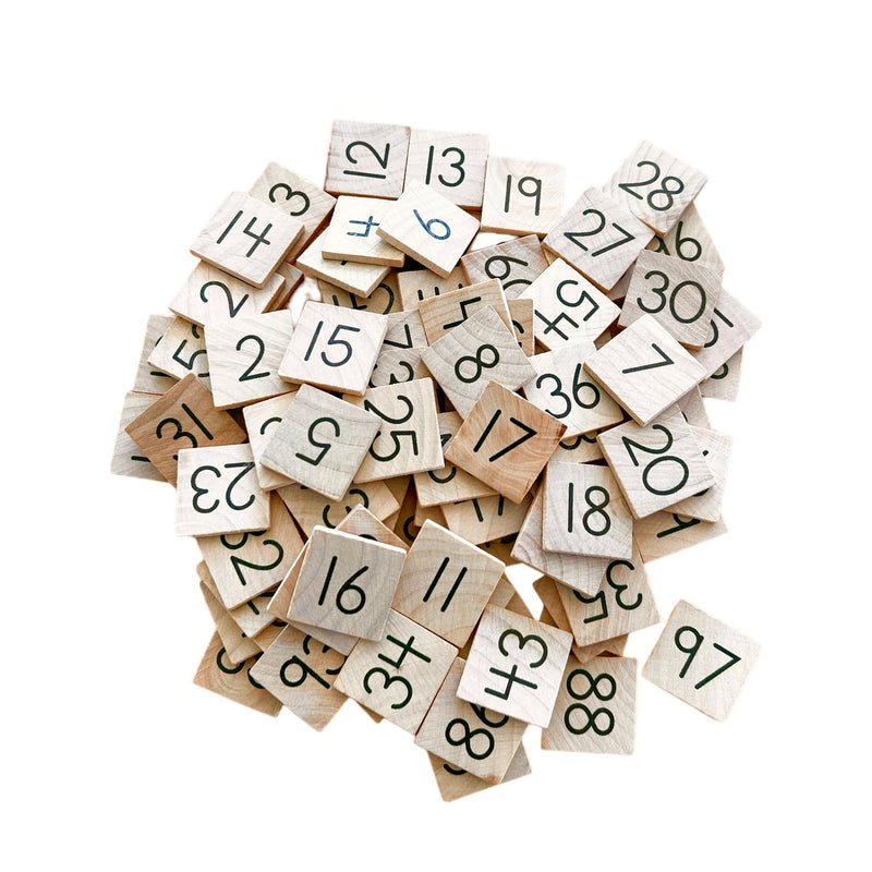 Square Tiles - Numbers Set