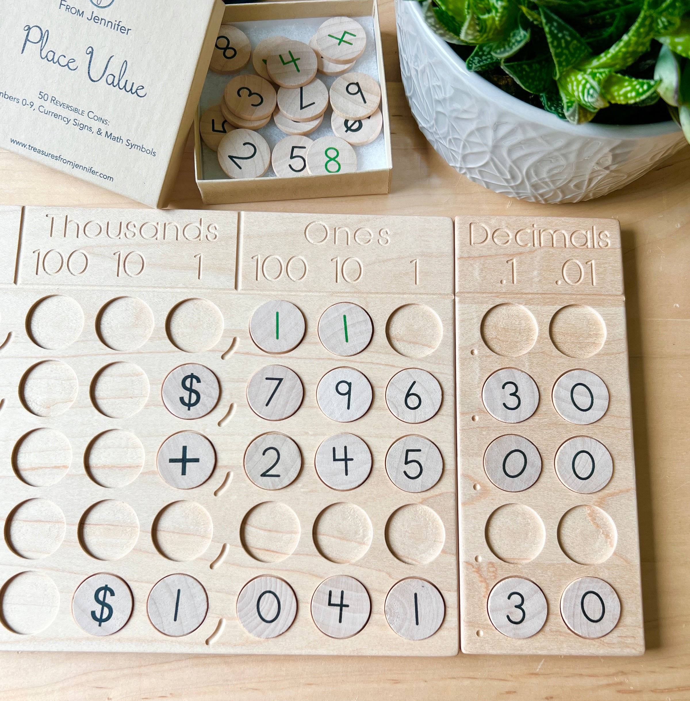 Place Value Board – Treasures From Jennifer