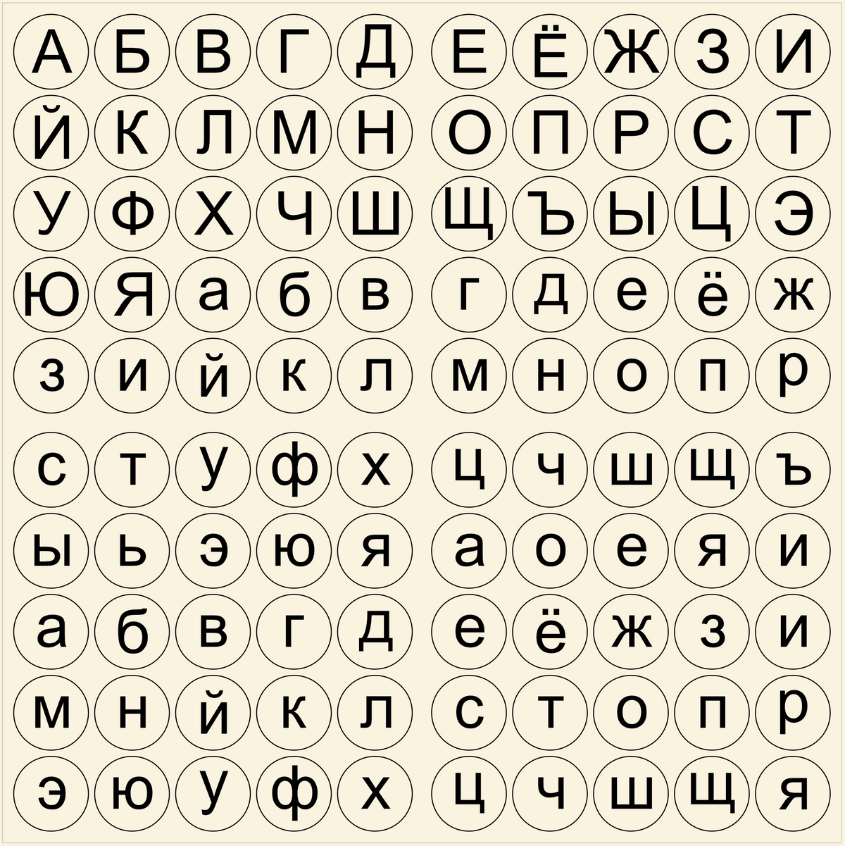 Small Coins - Russian Alphabet