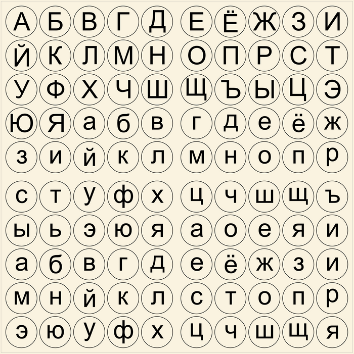 Small Coins - Russian Alphabet