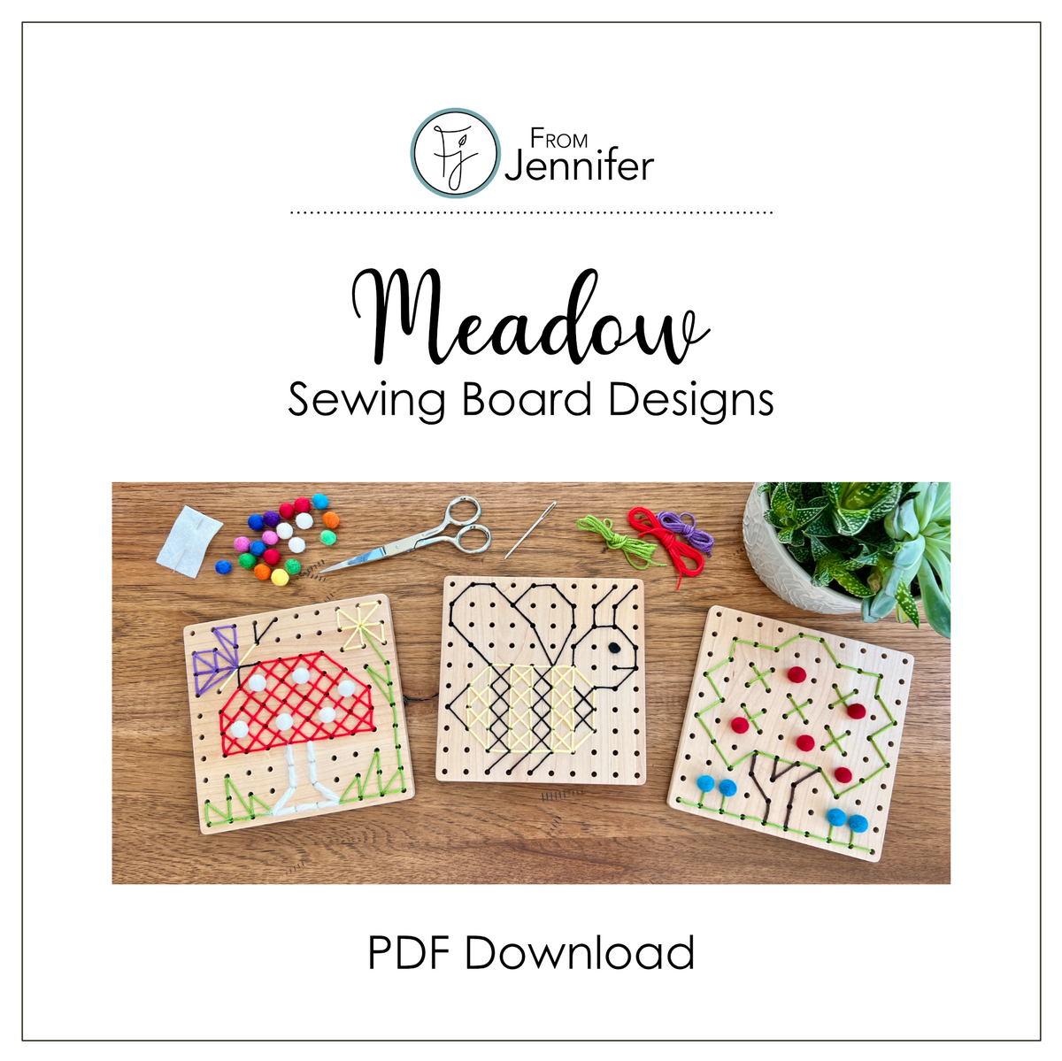 PDF: Sewing Board "Meadow Designs"