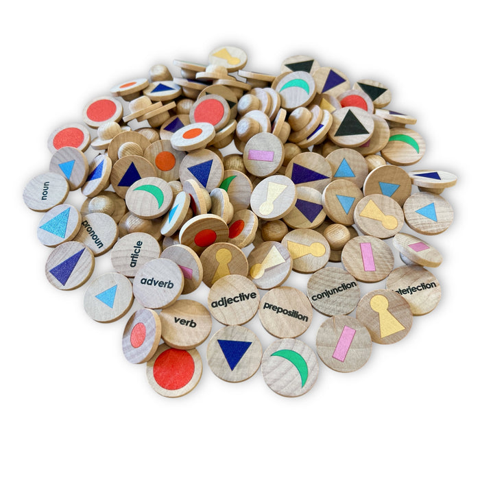 Small Coins - Montessori Grammar Symbols
