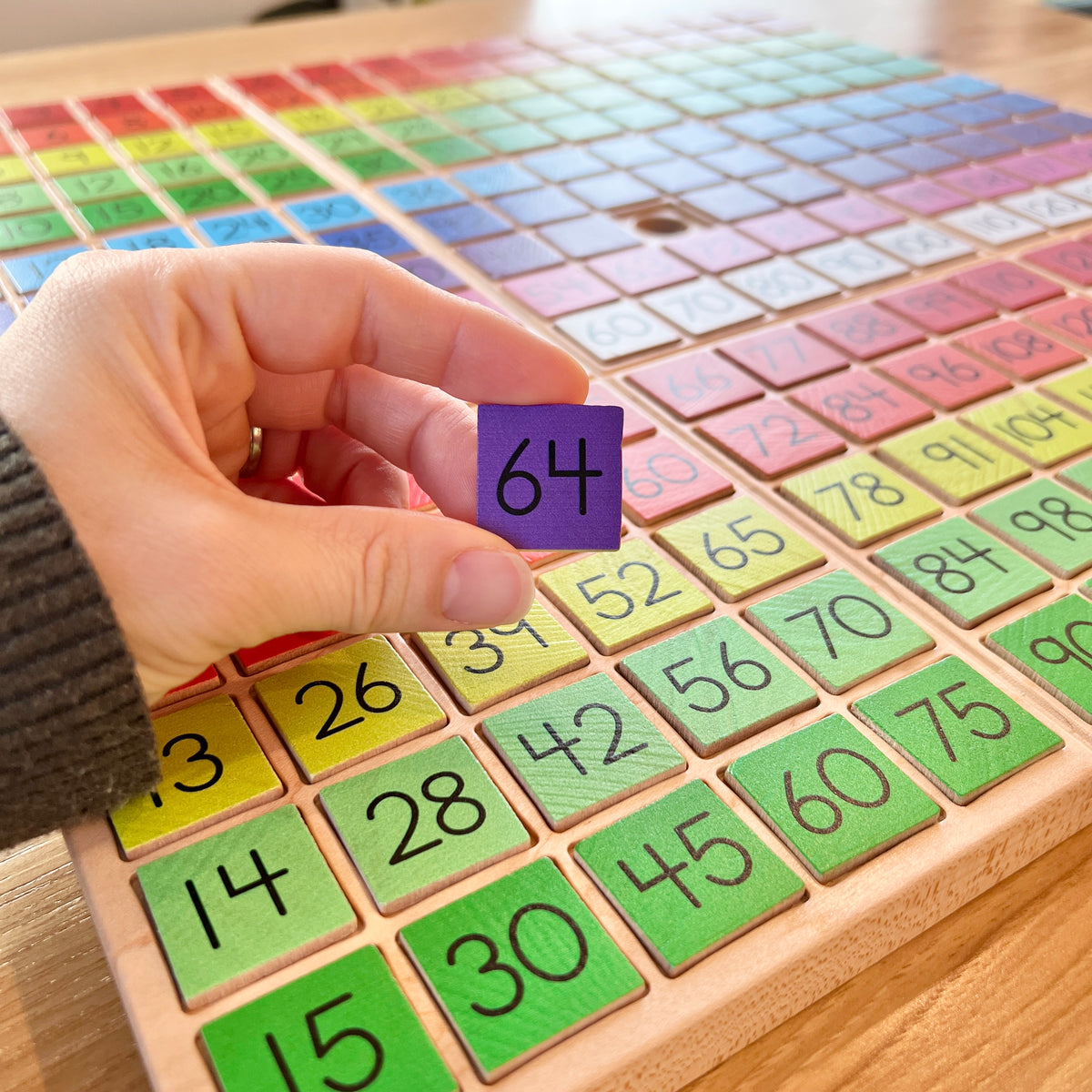Square Tiles - Multiplication Table 15x15 Set