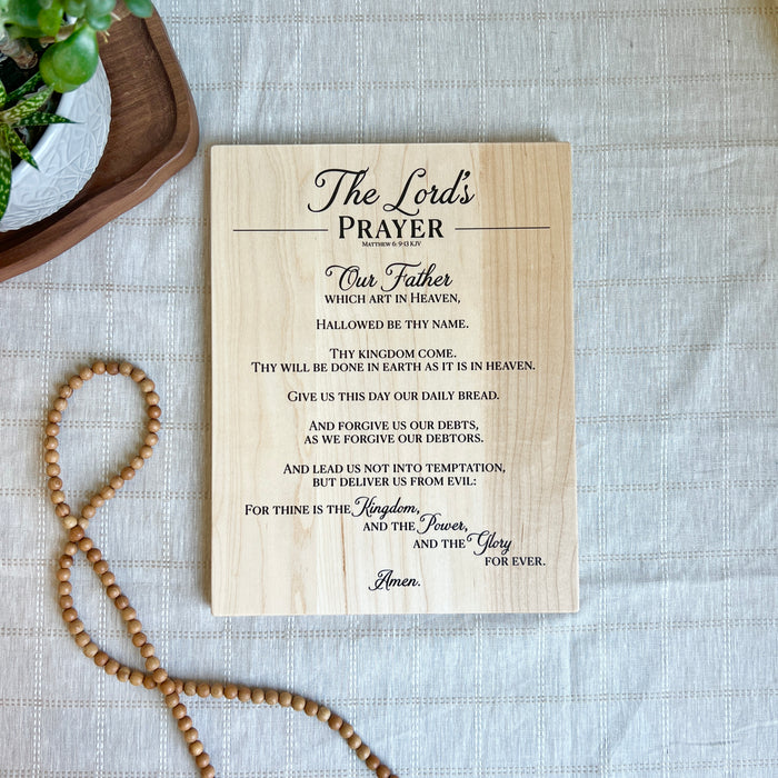 The Lord's Prayer Sign
