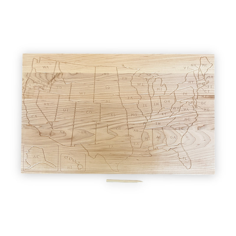 USA and Continents Tracing Board