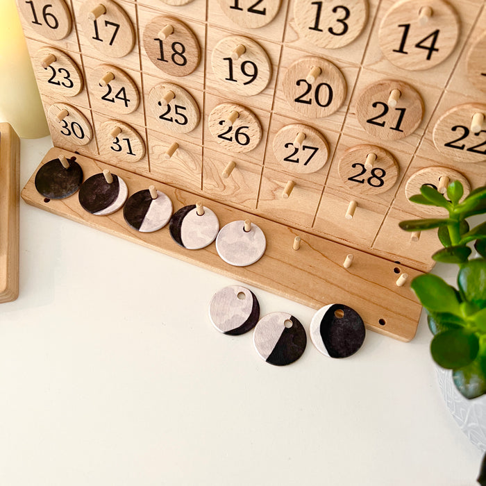 Moon Phases Strip for Home Calendar