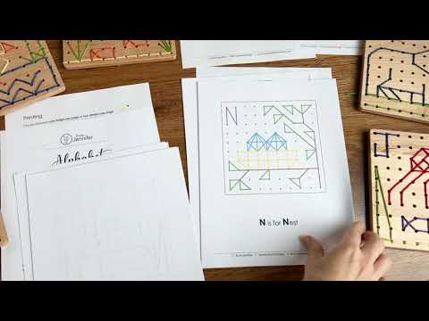 PDF: Sewing Board "Alphabet Designs"