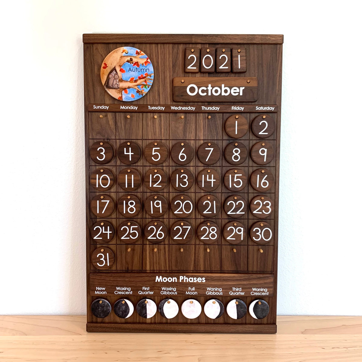 Classroom Calendar - Walnut
