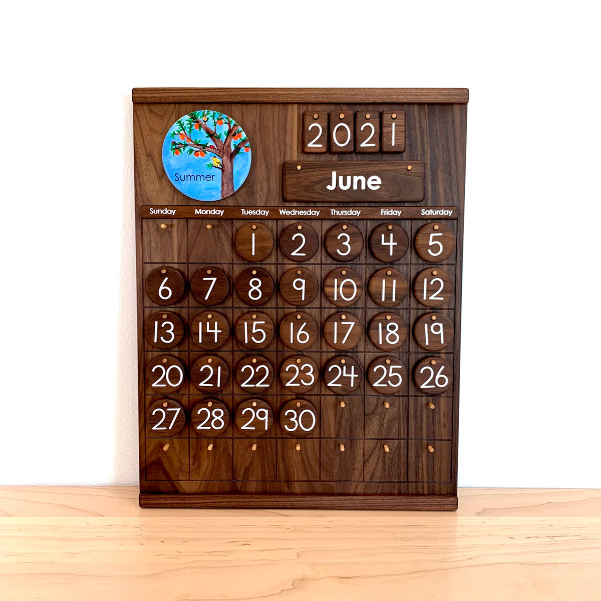 Classroom Calendar - Walnut