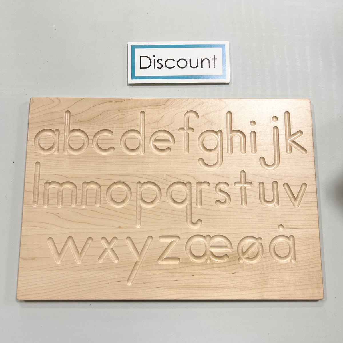 DISCOUNT Printed Alphabet Tracing Board - DANISH