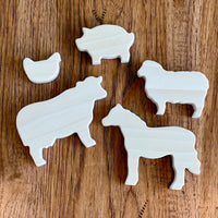 Wooden Farm Animals Set