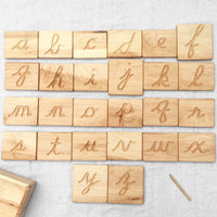 Cursive Alphabet Tracing Cards