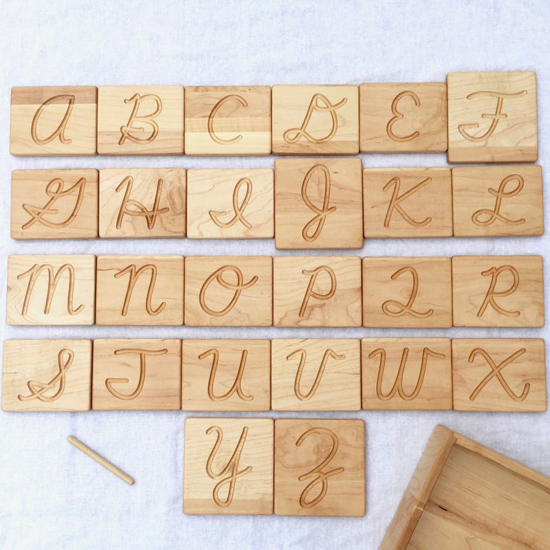 Cursive Alphabet Tracing Cards