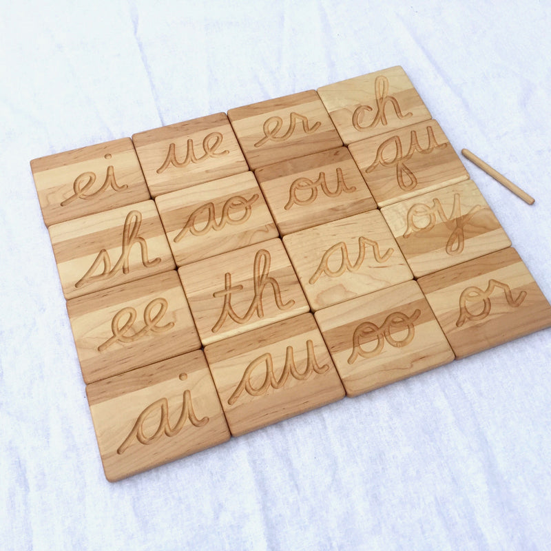 Cursive Double-Letter Tracing Cards
