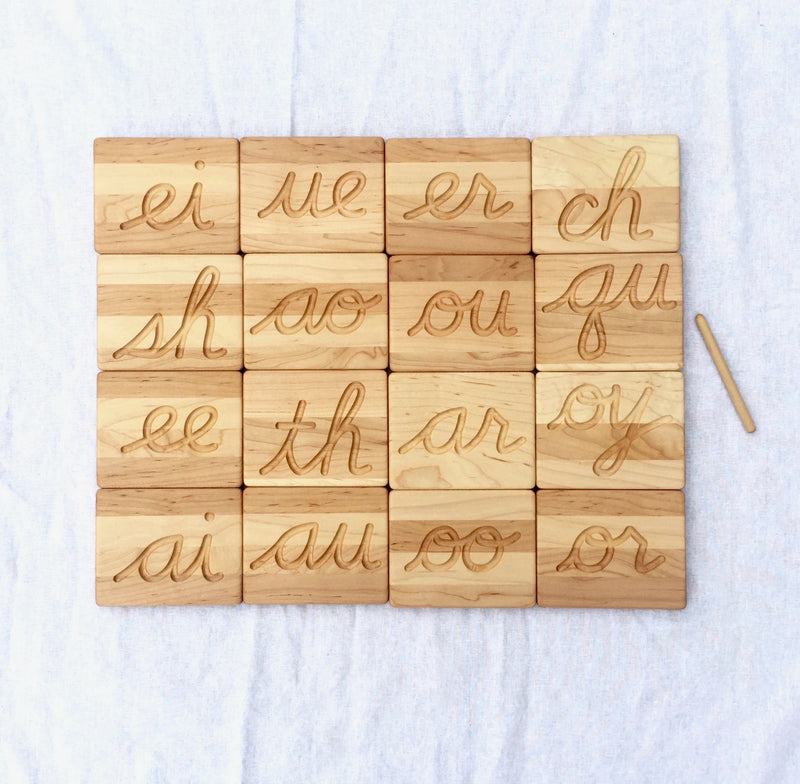 Cursive Double-Letter Tracing Cards
