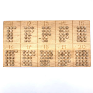 11-20 Counting Board with Wood Balls