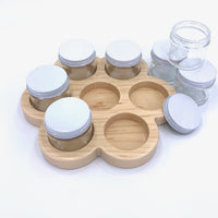 Flower Paint Jar Holder