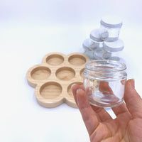 Flower Paint Jar Holder