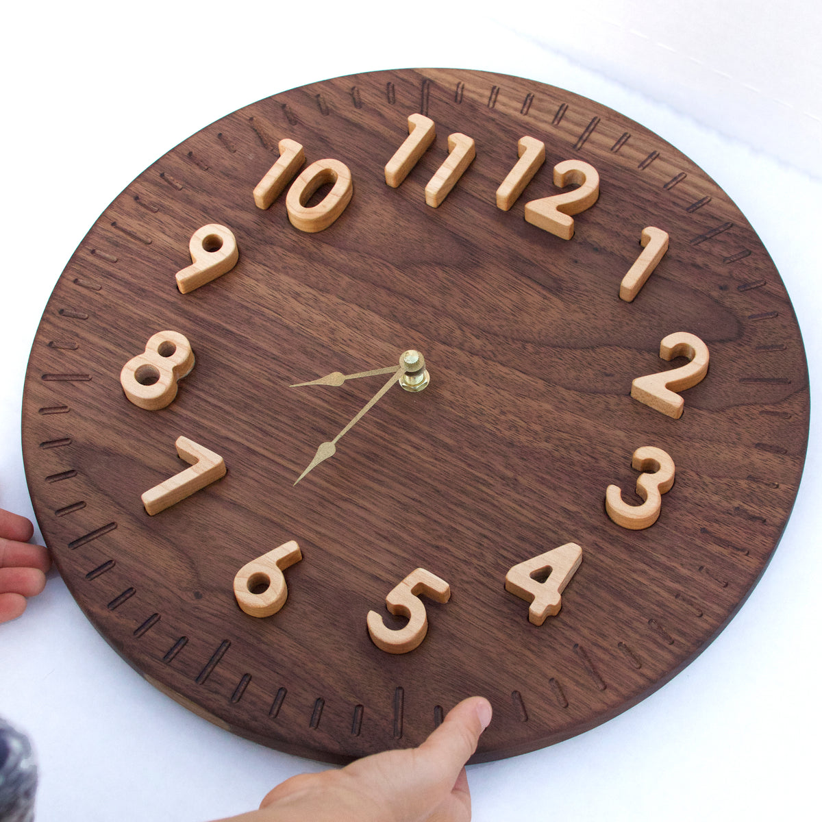 Walnut Wall Clock