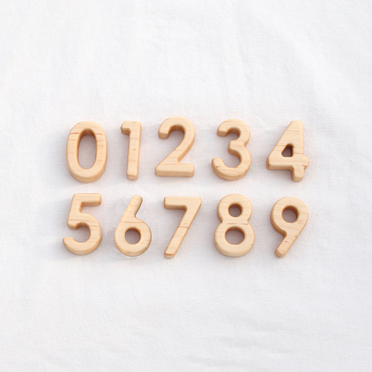 Wood Number and Math Symbol Blocks