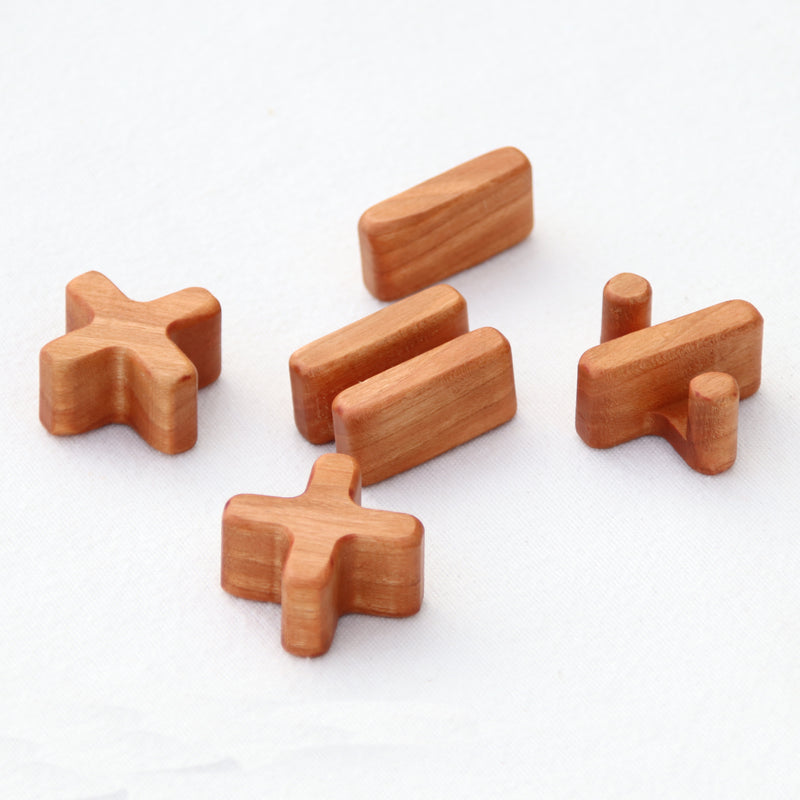 Wood Number and Math Symbol Blocks