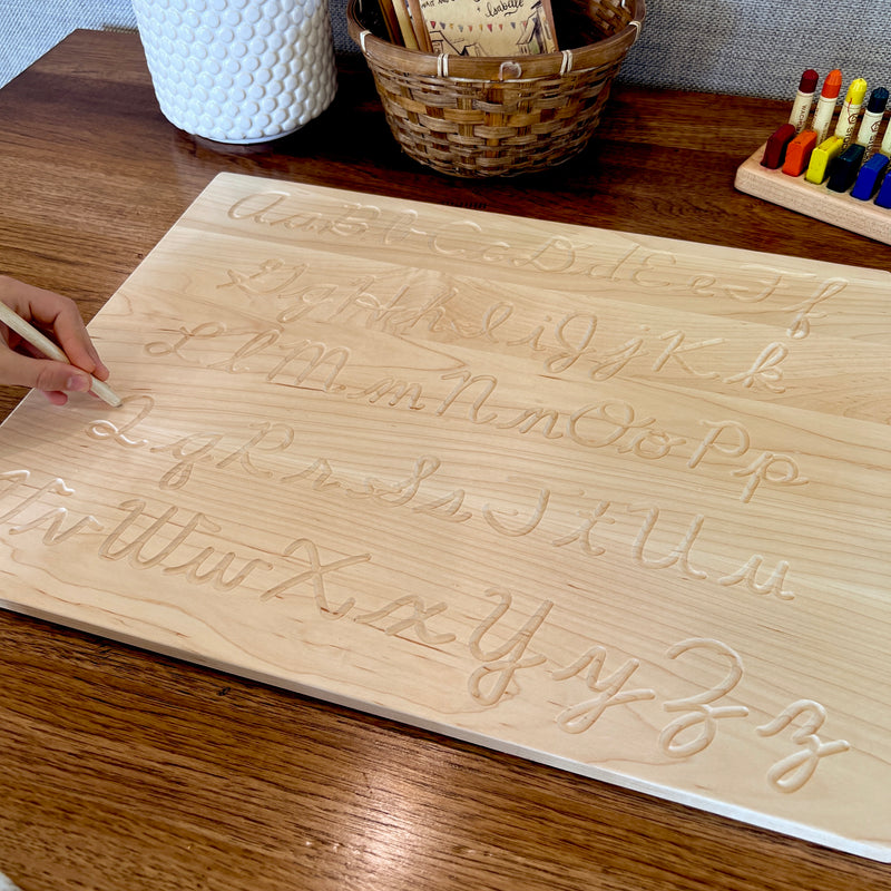 Reversible Print and Cursive Tracing Board