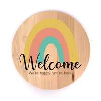"Welcome Rainbow" Wall Art