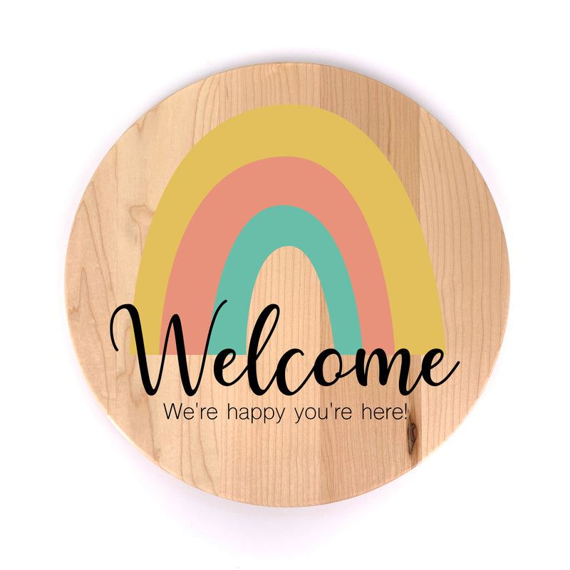 "Welcome Rainbow" Wall Art