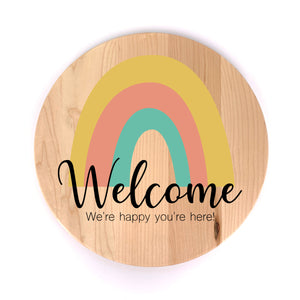 "Welcome Rainbow" Wall Art