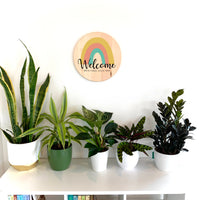 "Welcome Rainbow" Wall Art