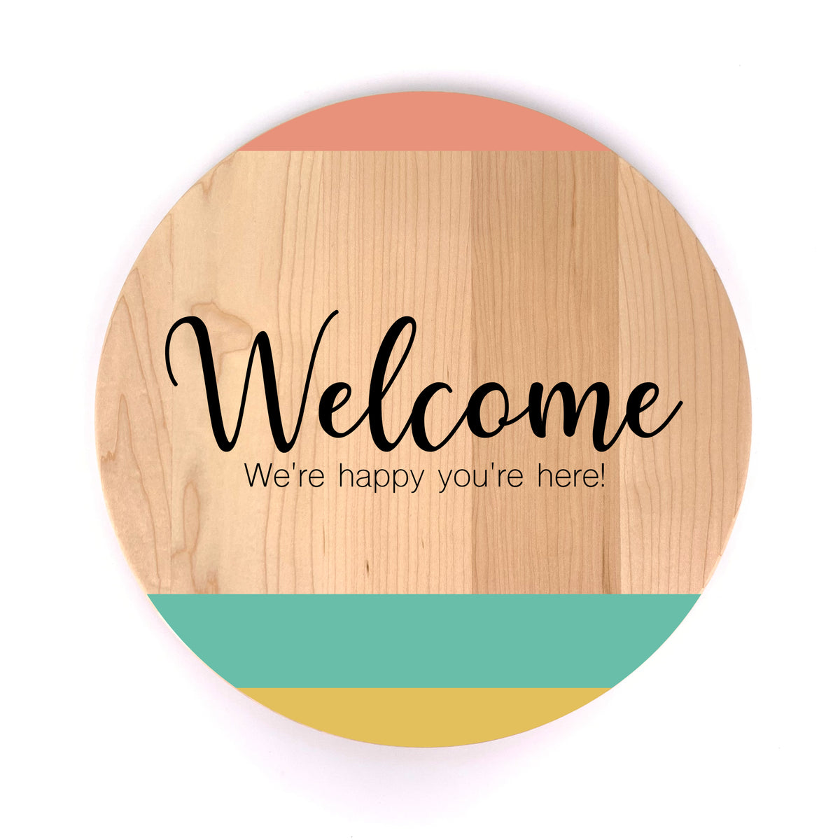 "Welcome Stripes" Wall Art