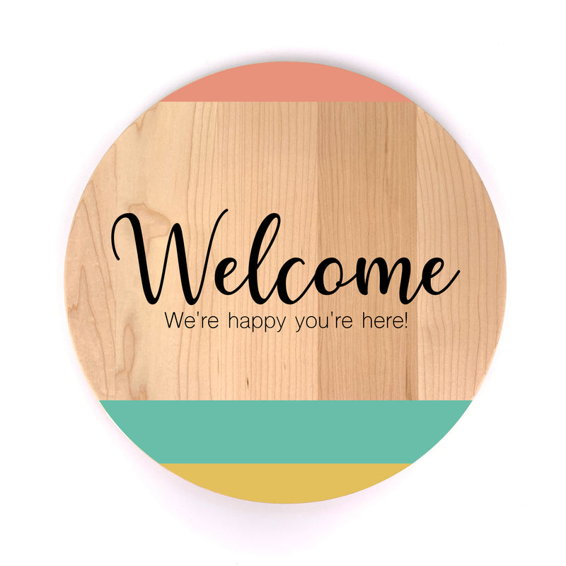 "Welcome Stripes" Wall Art