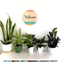 "Welcome Stripes" Wall Art