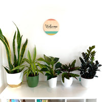 "Welcome Stripes" Wall Art