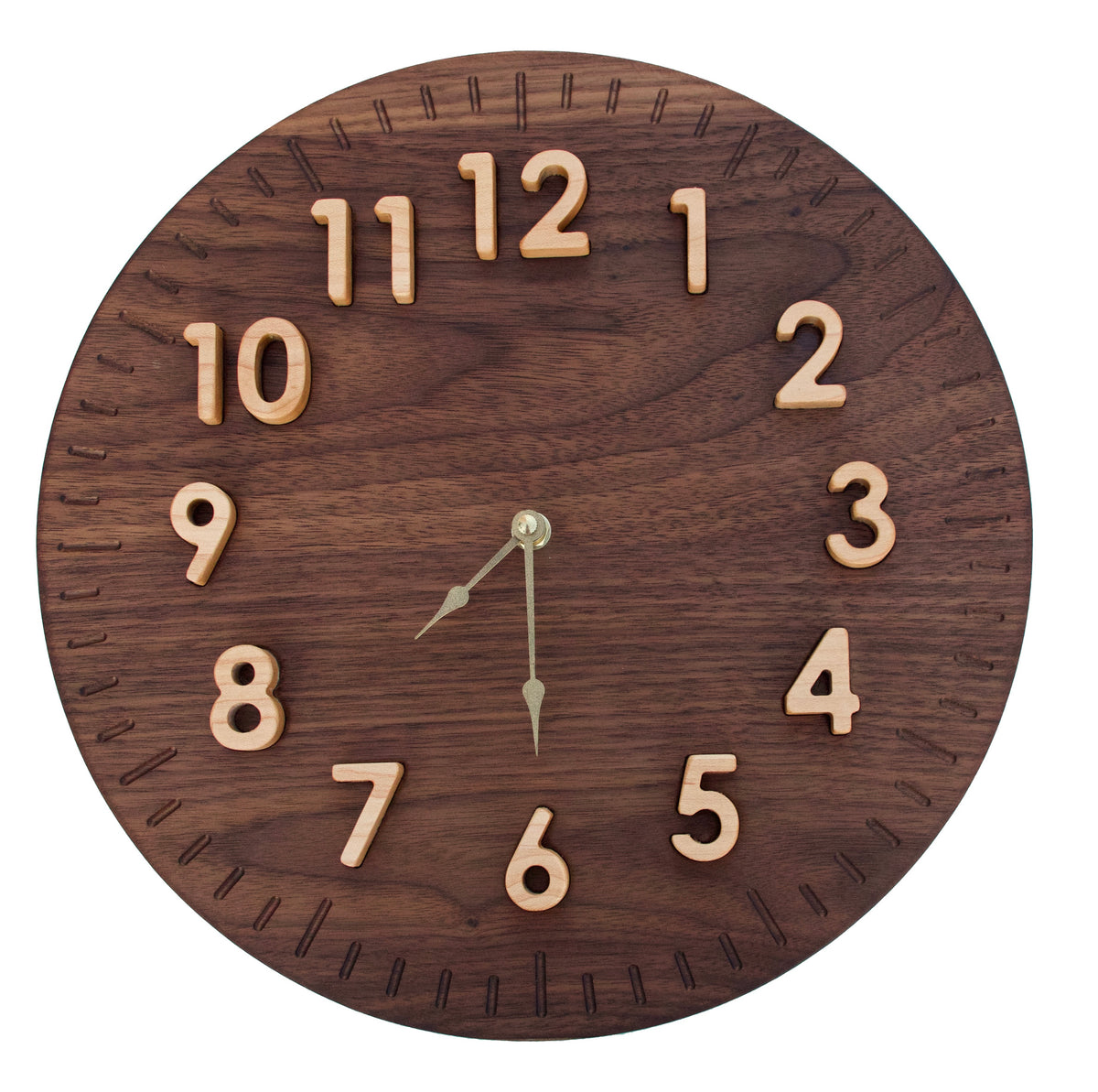 Walnut Wall Clock